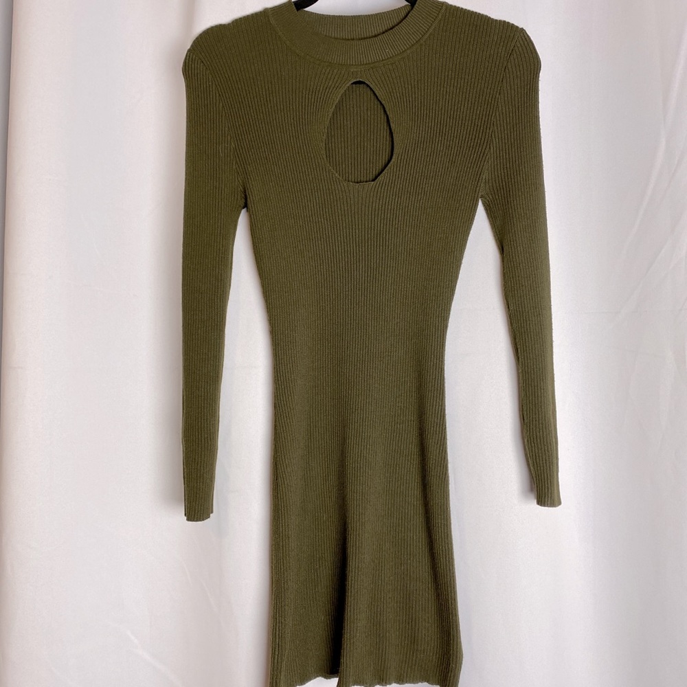 Bodycon knit sweater dress